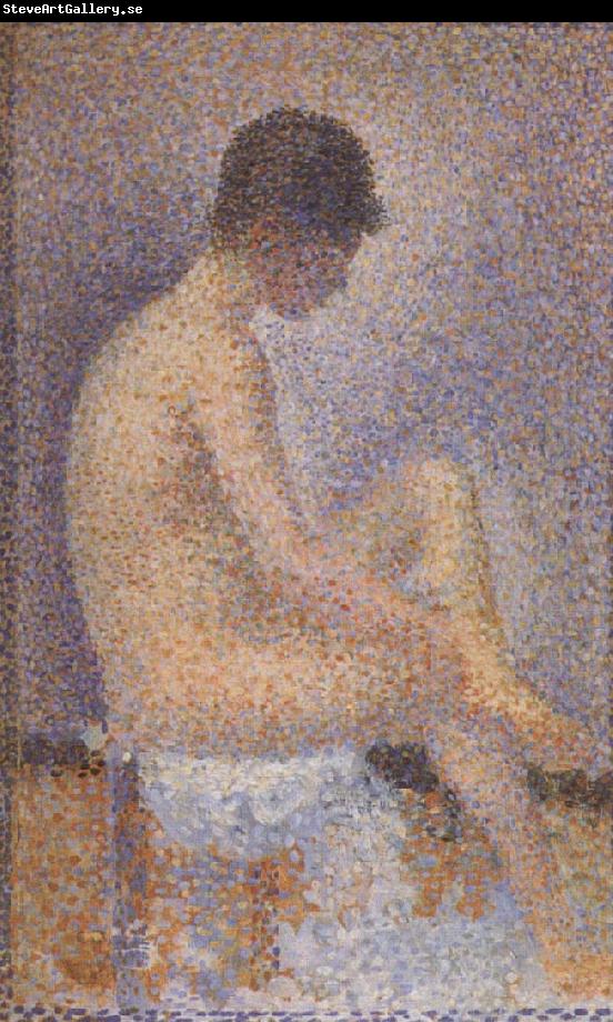 Georges Seurat Seated Female Nude